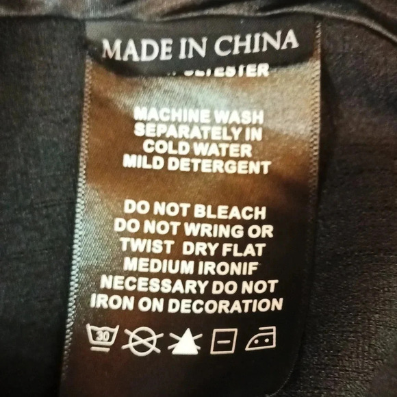 Streetwear newsprint lagenlook dress jacket top oversized novelty M - Picture 9 of 9